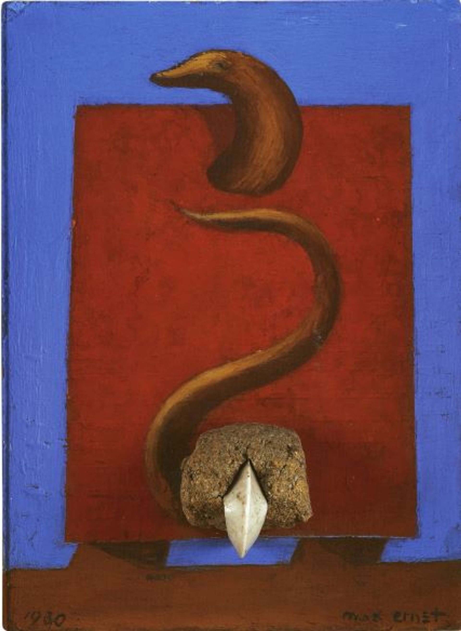 Max Ernst, Matin et soir, 1930, huile sur bois. © Phillips