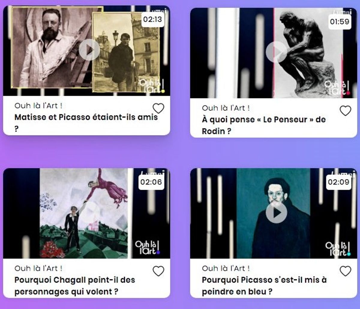Le programme « Ouh là l’Art ! » est diffusé sur France 2 depuis début mars. © Capture via Lumni
