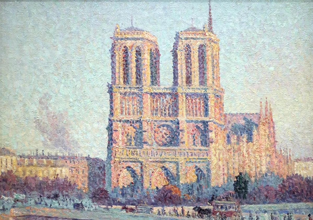 Maximilien Luce, Le Quai Saint-Michel et Notre-Dame (détail), 1901. © Musée d’Orsay 