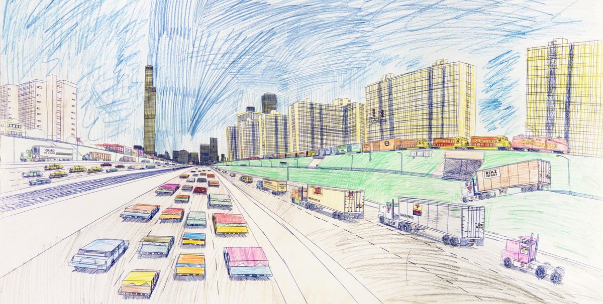 Wesley Willis. © M. Thies - Collection MADmusée – Fonds Duvel Moortgat