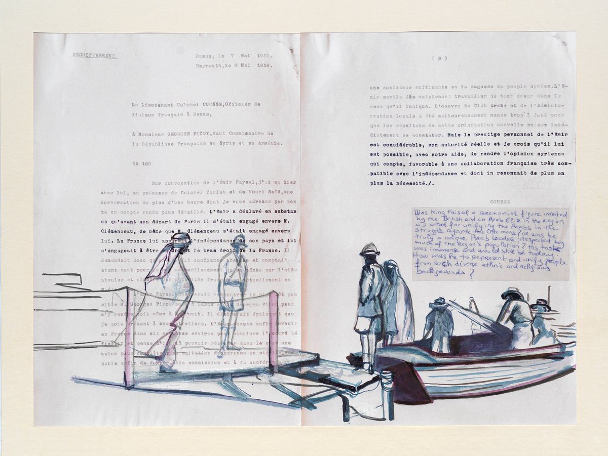 Lamia Joreige, Uncertain times, Faysal's dream, 34,5 x 45,5 cm (encadré). Courtesy Marfa' Projects SAL.