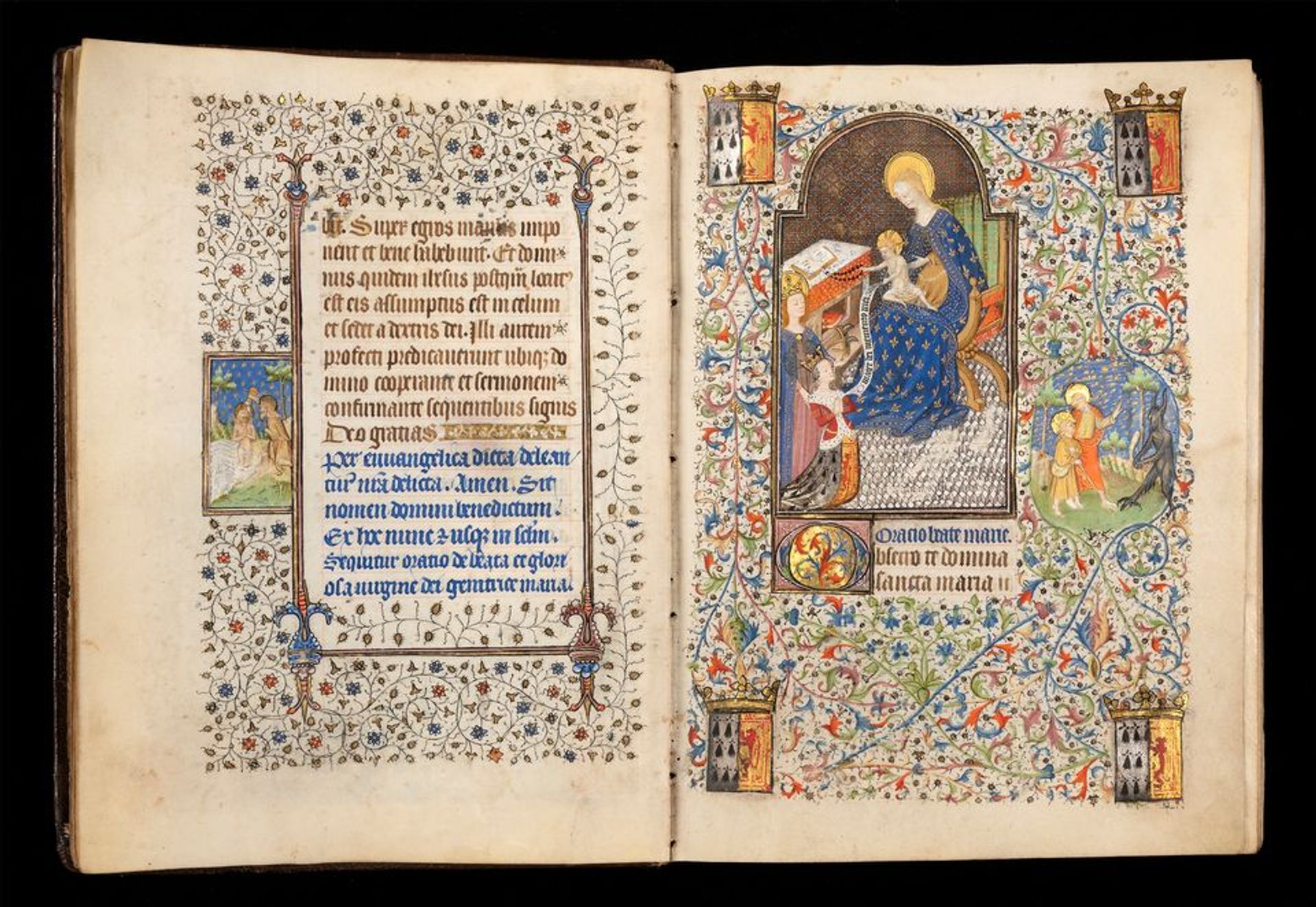 Le livre d’heures enluminé (vers 1431) a été repeint après la mort de la première épouse de François Ier, duc de Bretagne, afin que le roi puisse l’offrir à sa nouvelle épouse. © The Fitzwilliam Museum, Cambridge