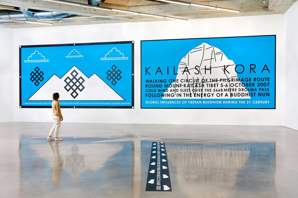 Vue de l’exposition « Hamish Fulton : A Walking Artist » au FRAC Sud – Cité de l’art contemporain à Marseille. Photo : Laurent Lecat – FRAC Sud