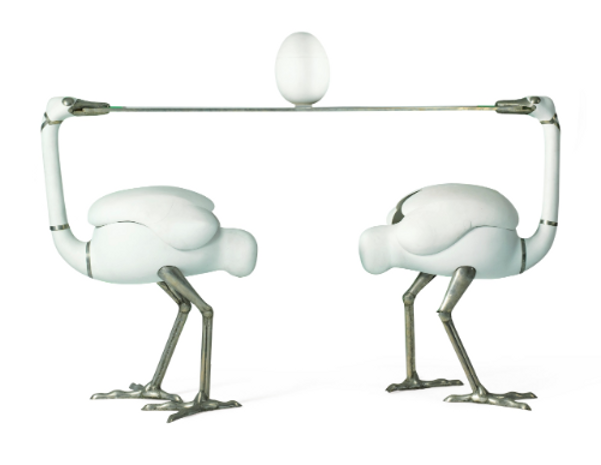 François-Xavier Lalanne, bar Les Autruches, 1967-1970, vendu 6,2 millions d’euros chez Sotheby’s en 2017, collection Jacques Grange. Courtesy Sotheby’s