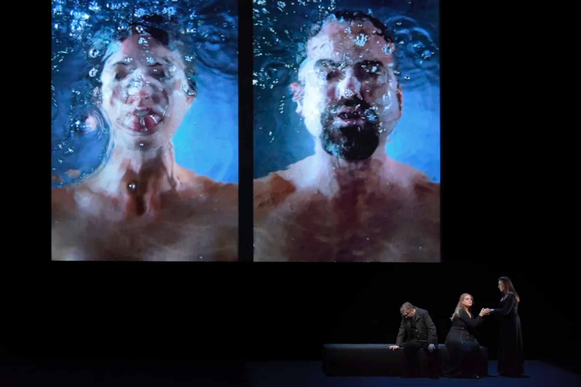 Tristan et Isolde, de Wagner. Vidéos de Bill Viola. Photo : © Vincent Pontet / Opéra national de Paris