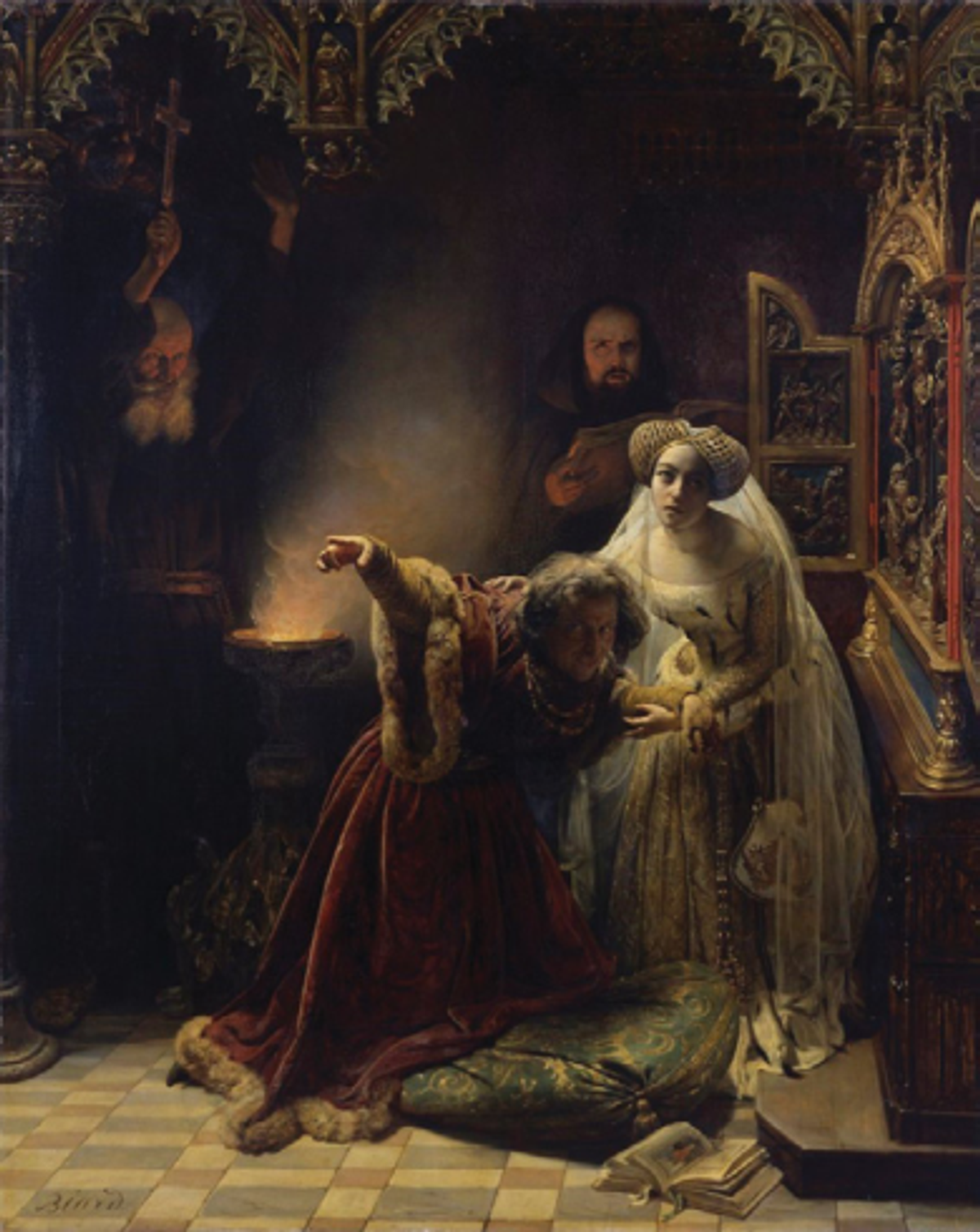 François-Auguste Biard, La Folie de Charles VI, 1839, huile sur toile,
Museum der Bildenden Künste, Leipzig.
© BPK, Berlin, Dist. Grand Palais Rmn/ Ursula Gerstenberger