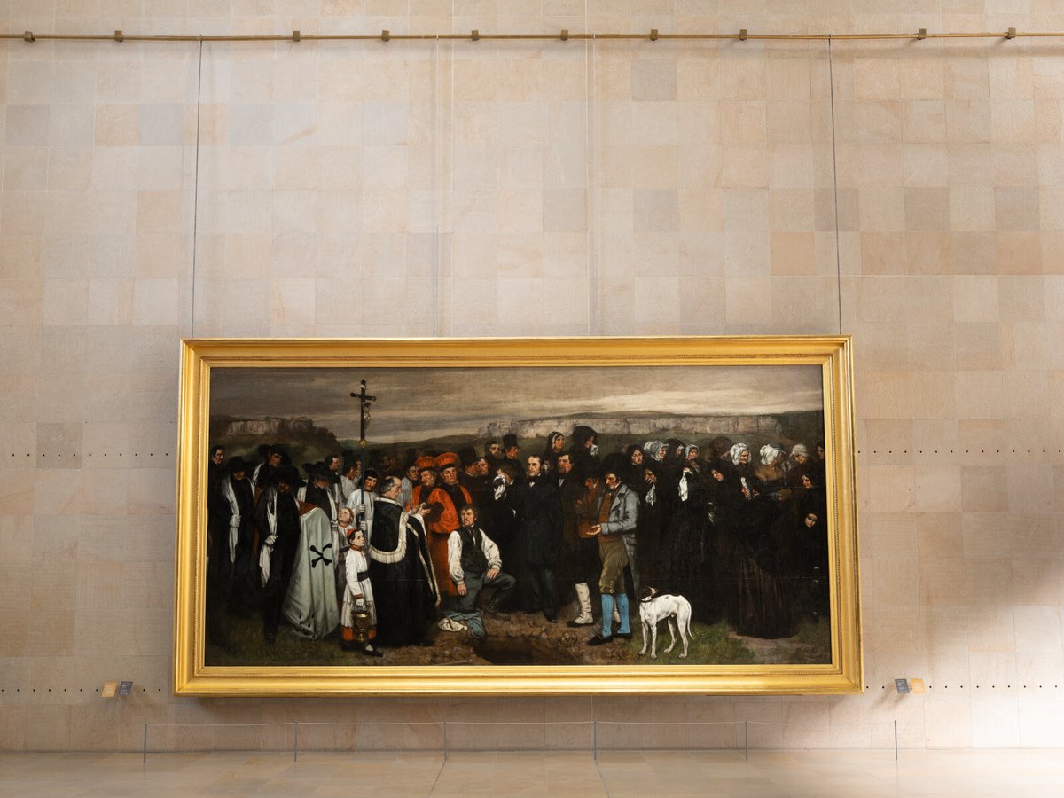 Gustave Courbet, Un enterrement à Ornans, 1849-1850, huile sur toile, 315 × 668 cm, musée d’Orsay, Paris. © Musée d'Orsay