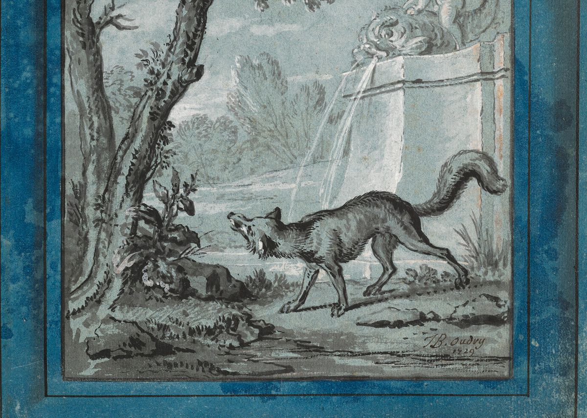 Jean-Baptiste Oudry, Fables de Jean de La Fontaine, dimension des dessins : 24 x 19 cm. Courtesy Christie’s