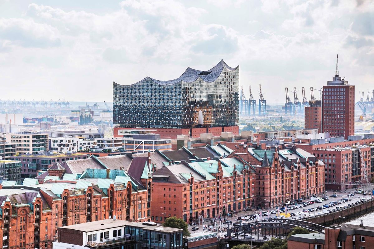 Vue de l’Elbphilharmonie à Hambourg. © Thies Rätzke