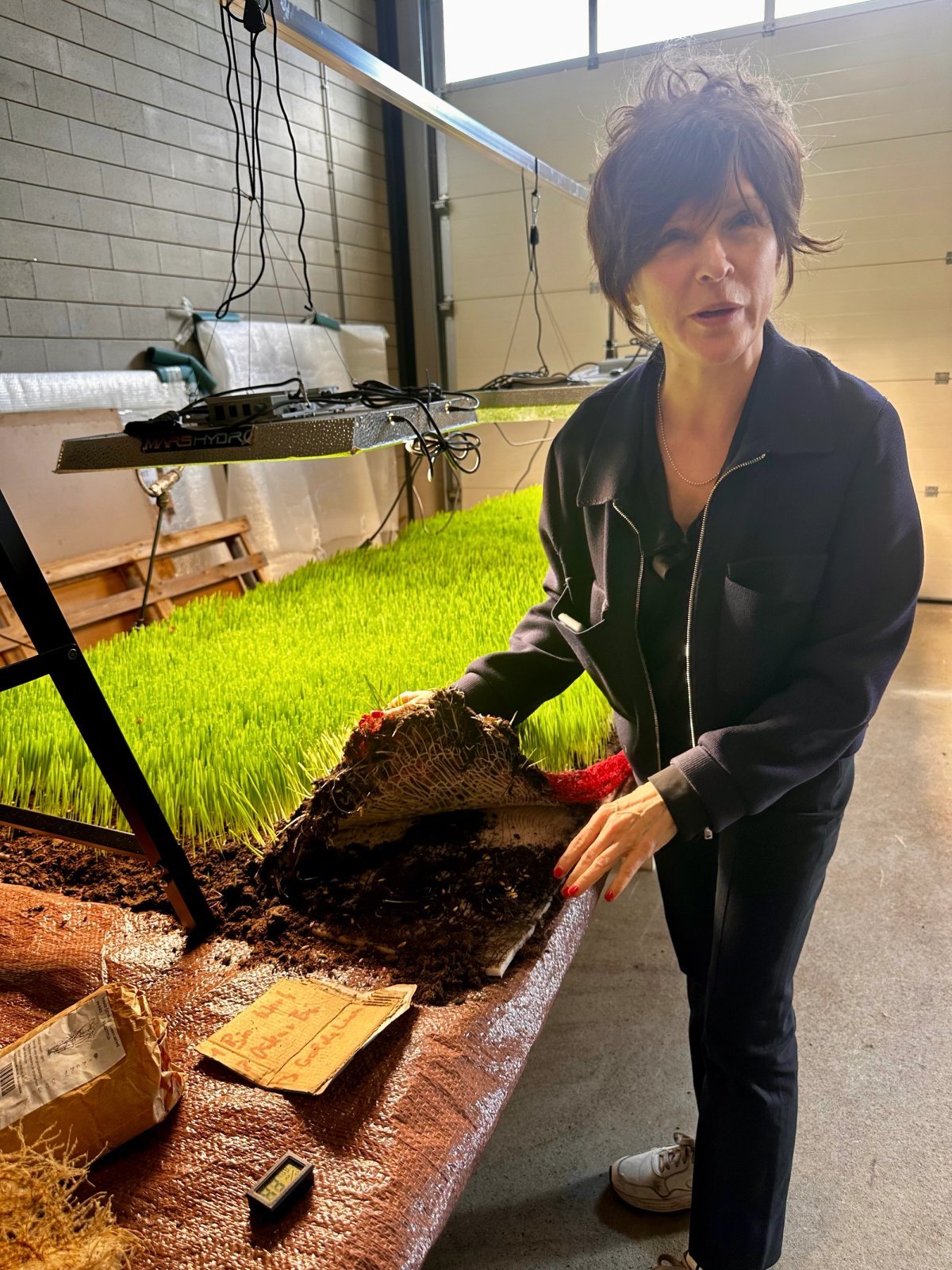 Diana Scherer dans son atelier de Ter Aar, aux Pays-Bas. Photo Philippe Régnier
