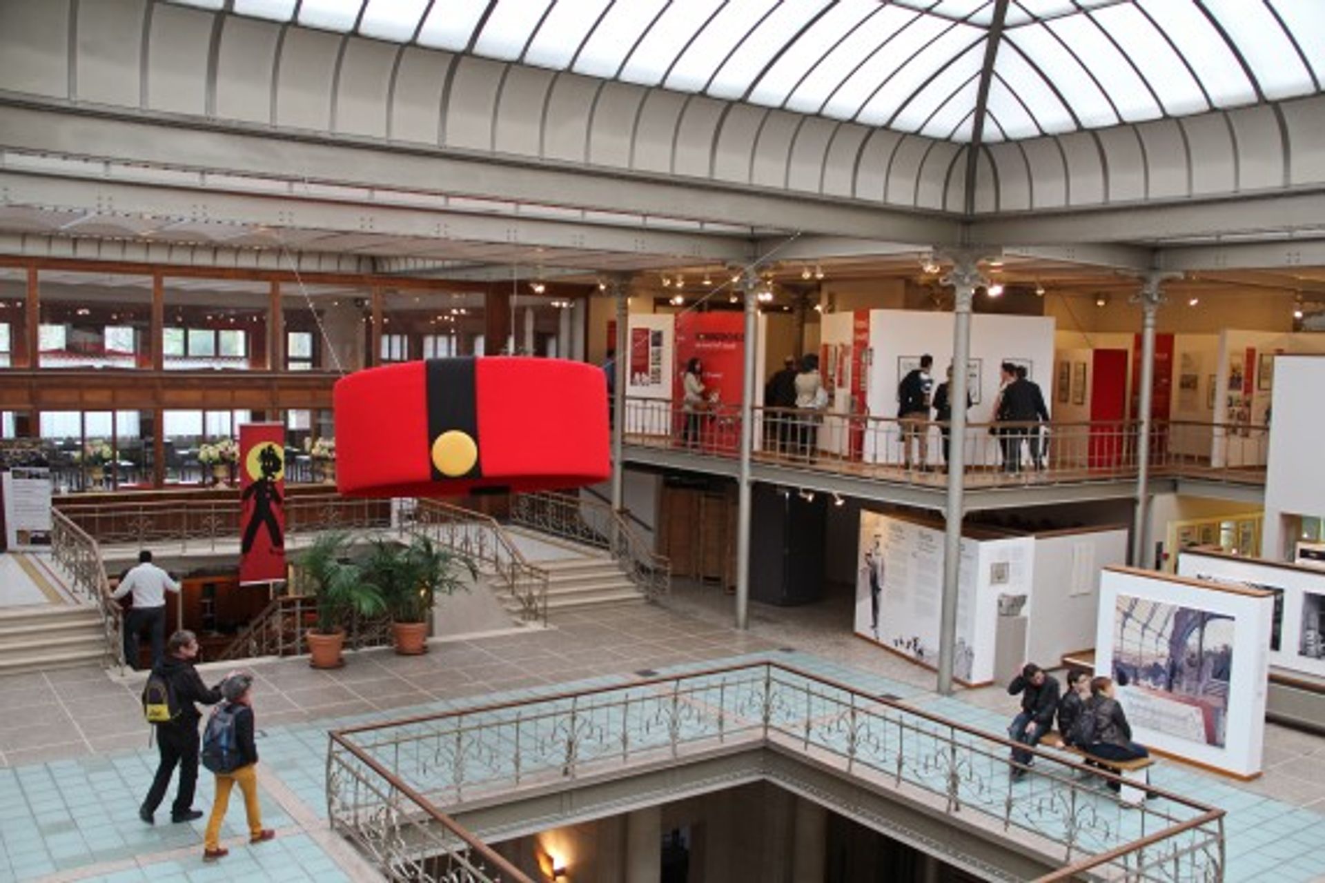 Le premier étage du Centre belge de la bande dessinée de Bruxelles. Courtesy CBBD. Photo : D.R.