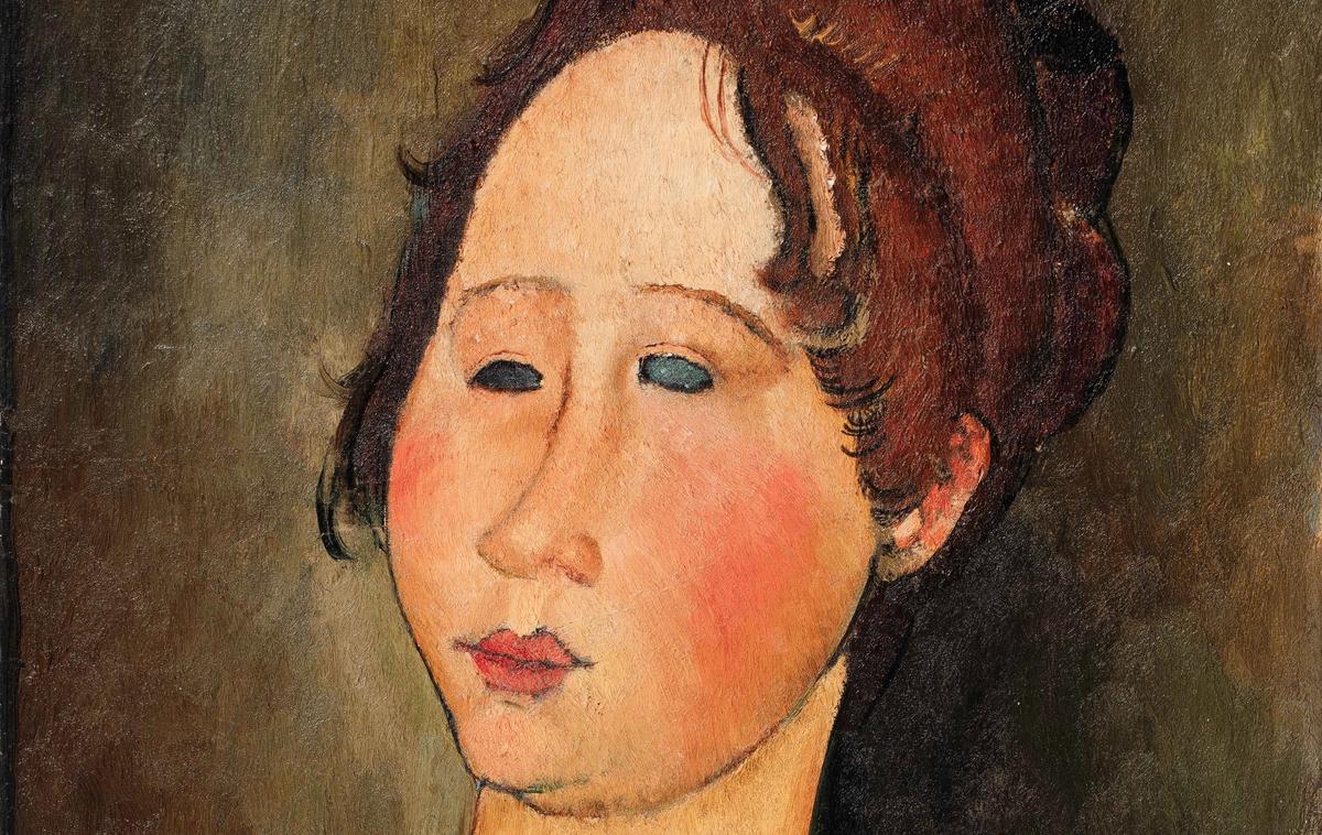 Amedeo Modigliani, La Bourguignonne, 1918, huile sur toile, 55 x 38 cm (détail). © Drouot / Giquello