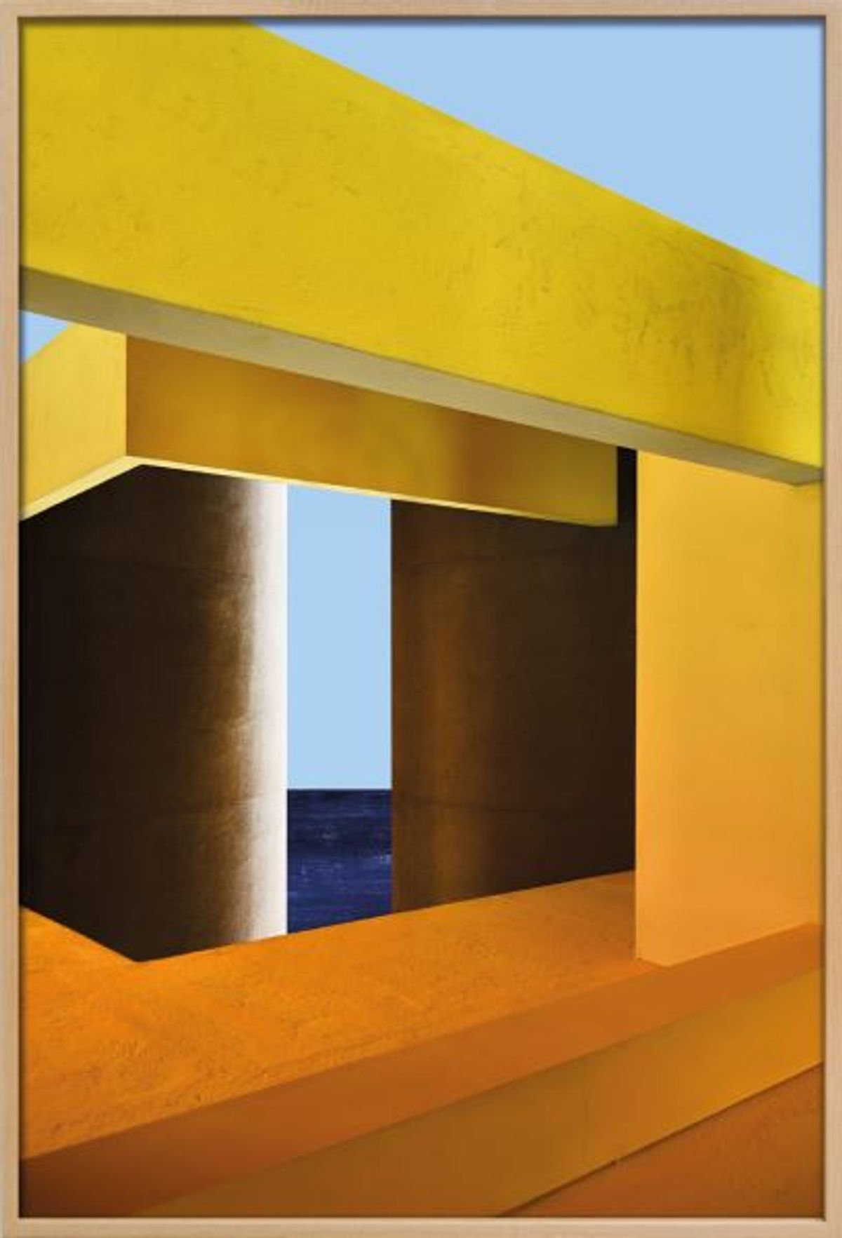 Niccolo Montesi, Monte Amiata 5, 2025, impression numérique et émail satiné. Courtesy de l’artiste et de Bendana-Pinel art contemporain