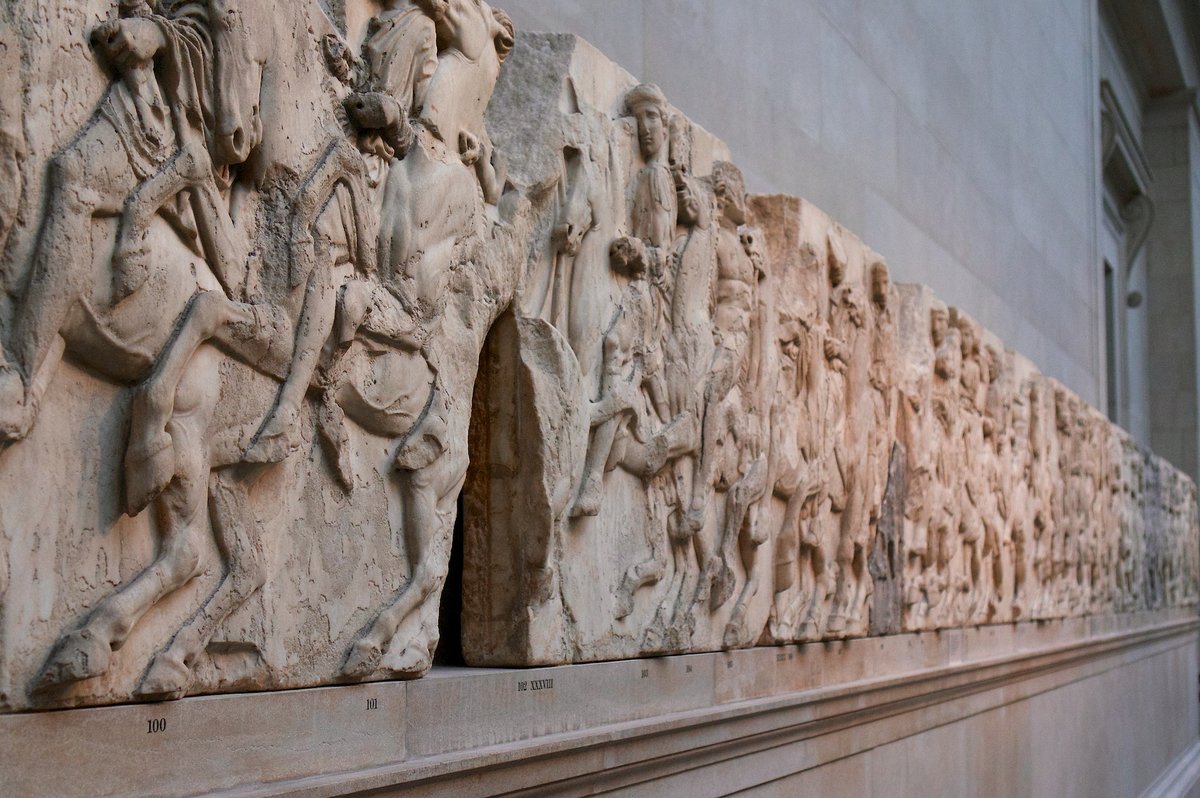 Les marbres du Parthénon exposés au British Museum, à Londres. © Paul Hudson / Wikimedia Commons, CC BY 2.0