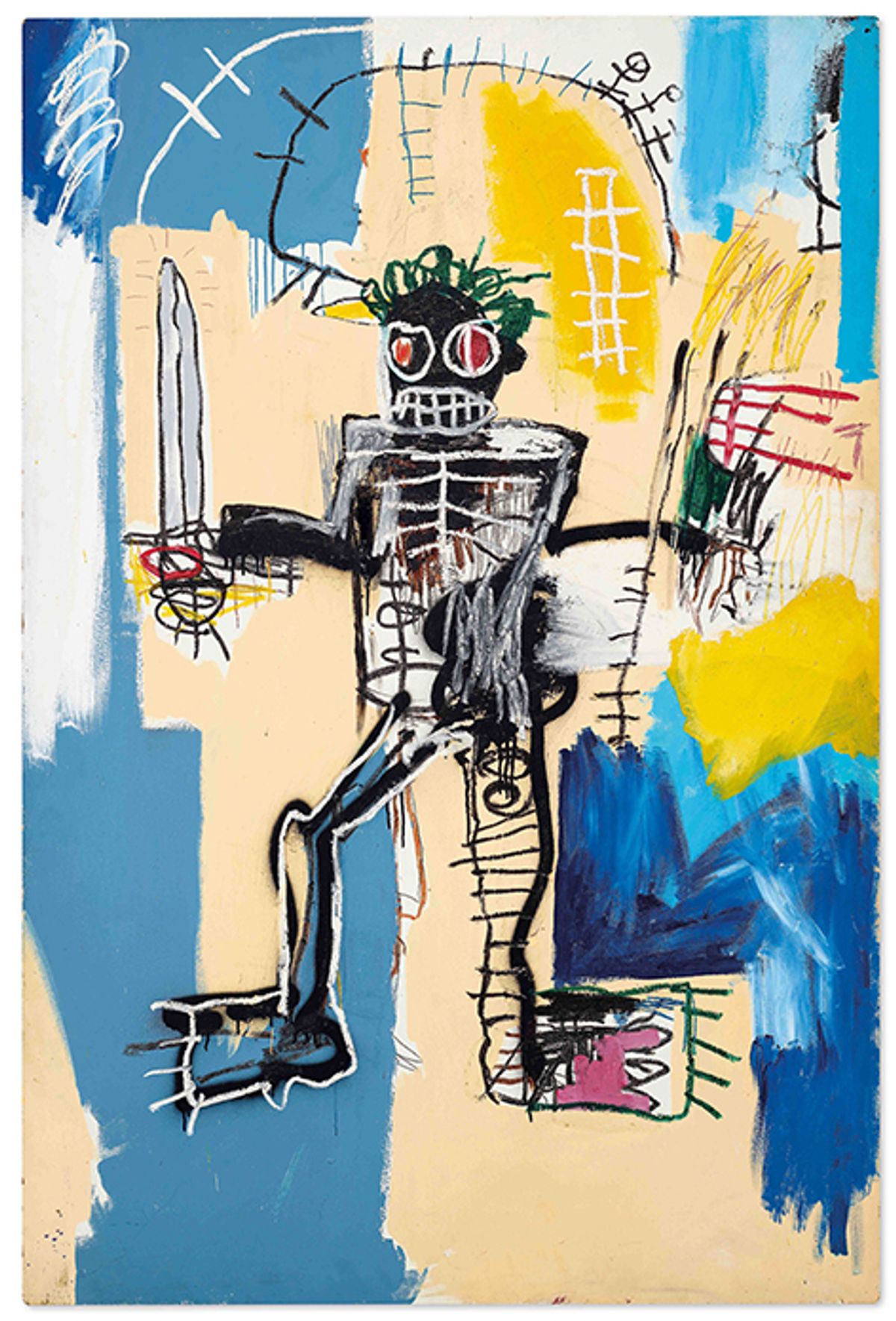 Jean-Michel Basquiat, Warrior, 1982. Courtesy Christie’s