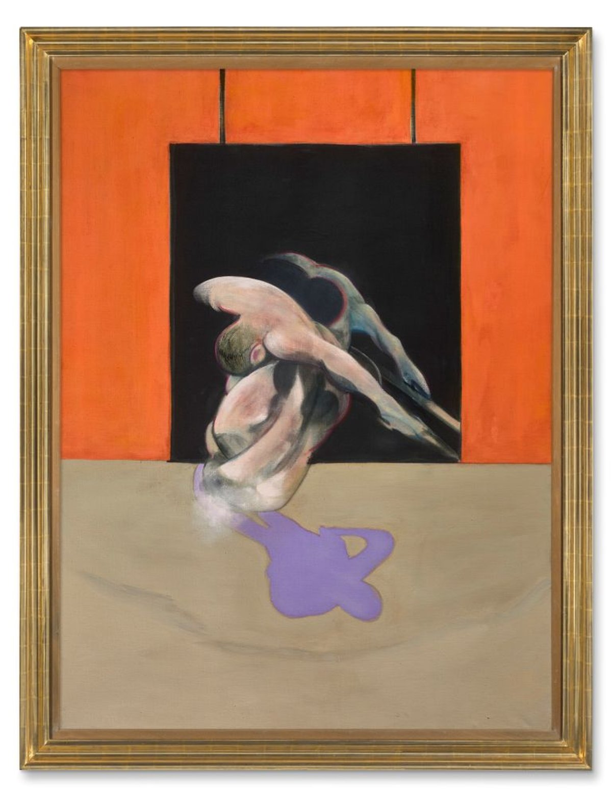 Francis Bacon, Figure in Movement, 1978, huile et pastel sur toile. © Christie’s