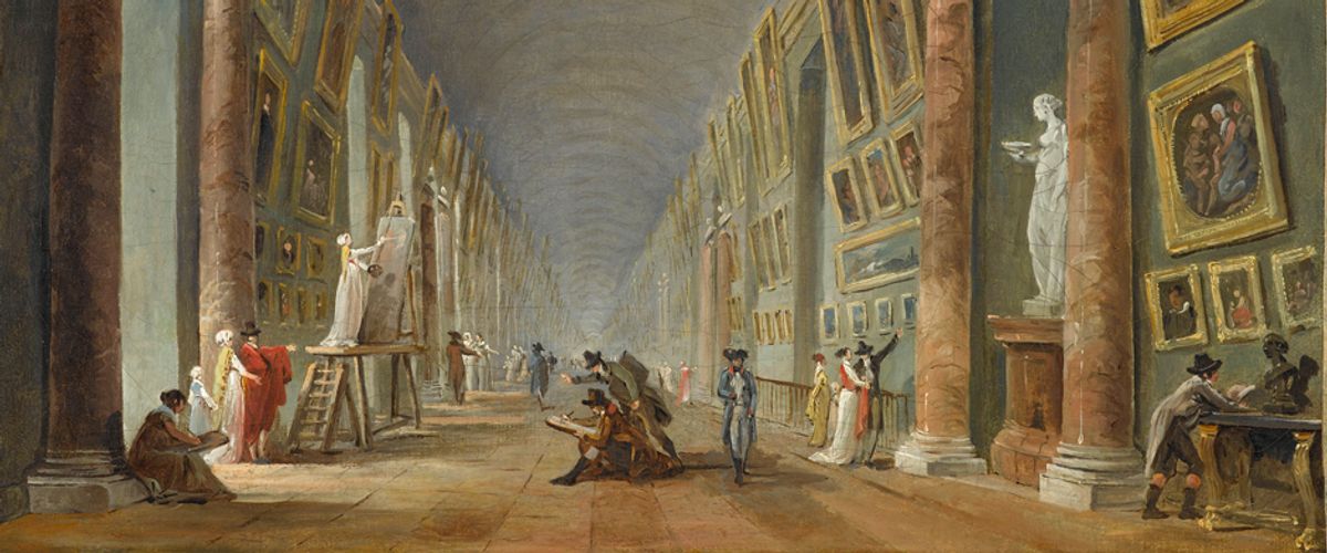 Hubert Robert, Projet d’aménagement de la Grande Galerie. © RMN-GP (mdL) / S. Maréchalle
