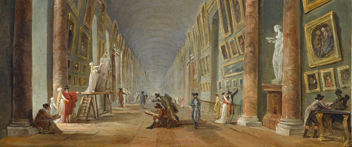 Hubert Robert, Projet d’aménagement de la Grande Galerie. © RMN-GP (mdL) / S. Maréchalle