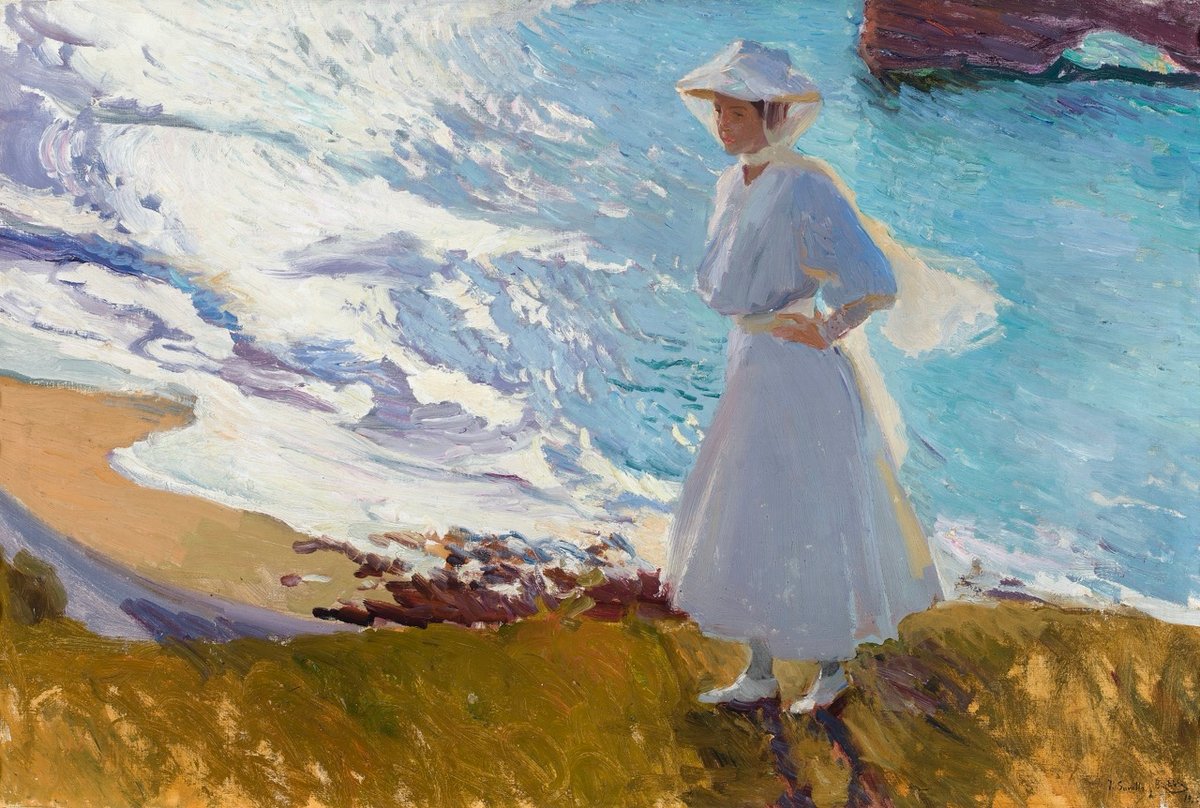 Joaquín Sorolla, Contre-jour, María à Biarritz, été 1906, huile sur toile, 63 x 92 cm. Madrid, Museo Sorolla. © Museo Sorolla