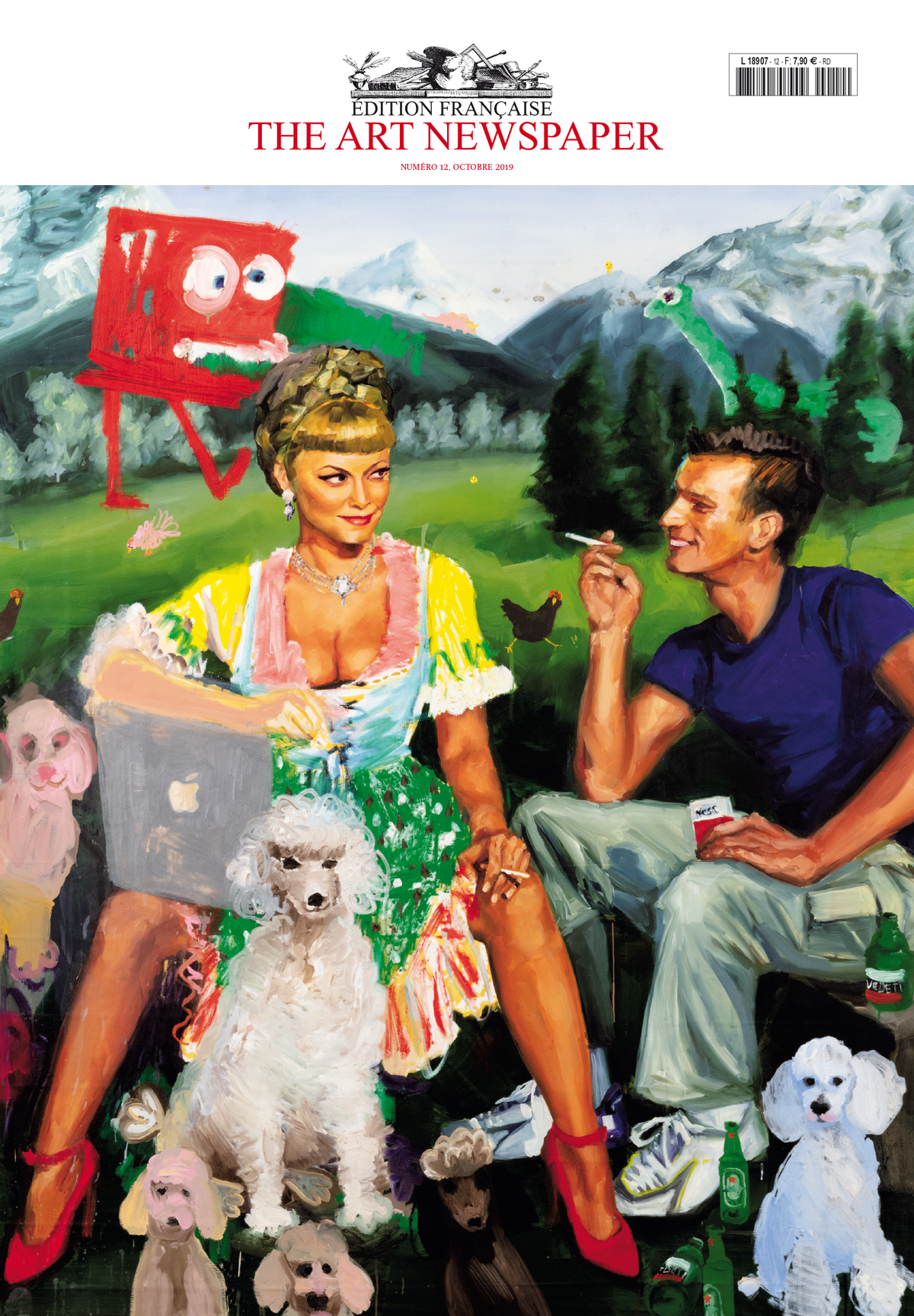 Couverture spéciale de The Art Newspaper d'octobre 2019 réalisée par Ida Tursic et Wilfried Mille. D.R.