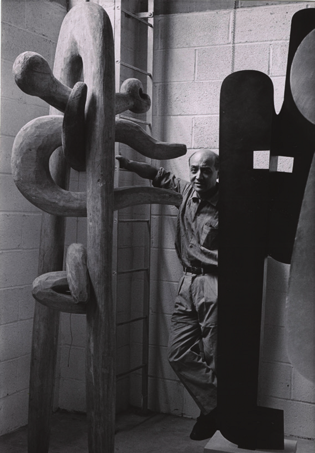 Vytas Valaitis, Portrait d’Isamu Noguchi, 4 mai 1961, photographie. © The Isamu Noguchi Foundation and Garden Museum

