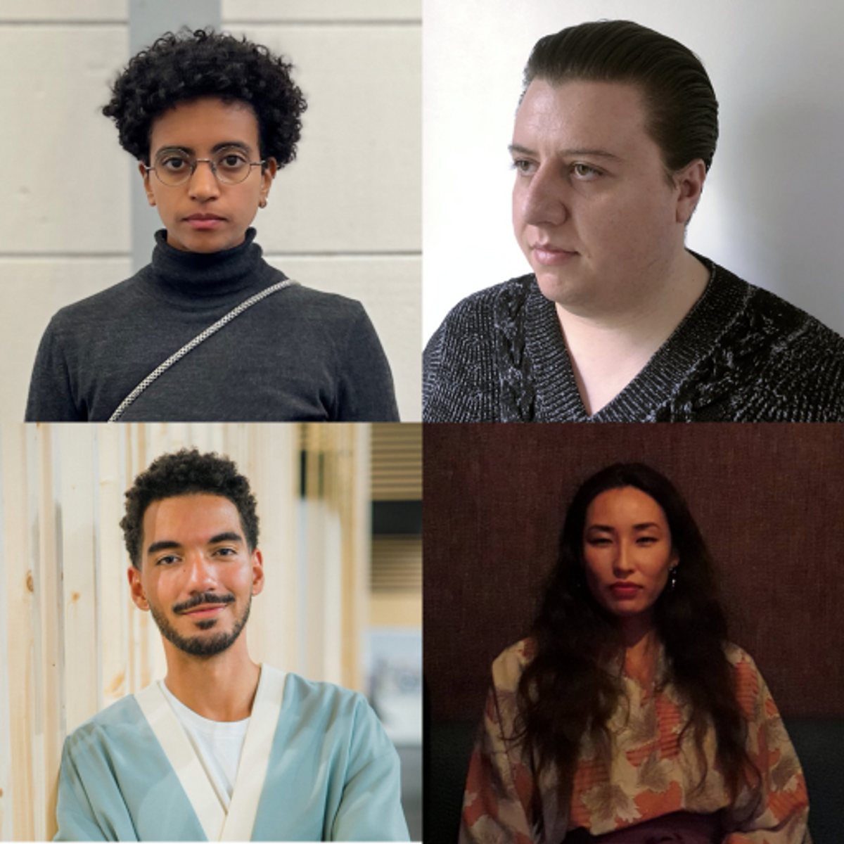 Salma Mochtari, Théo-Mario Coppola, Danilo Lovisi et Kuralai Abdukhalikova (de haut en bas et de gauche à droite). Photos : D.R.