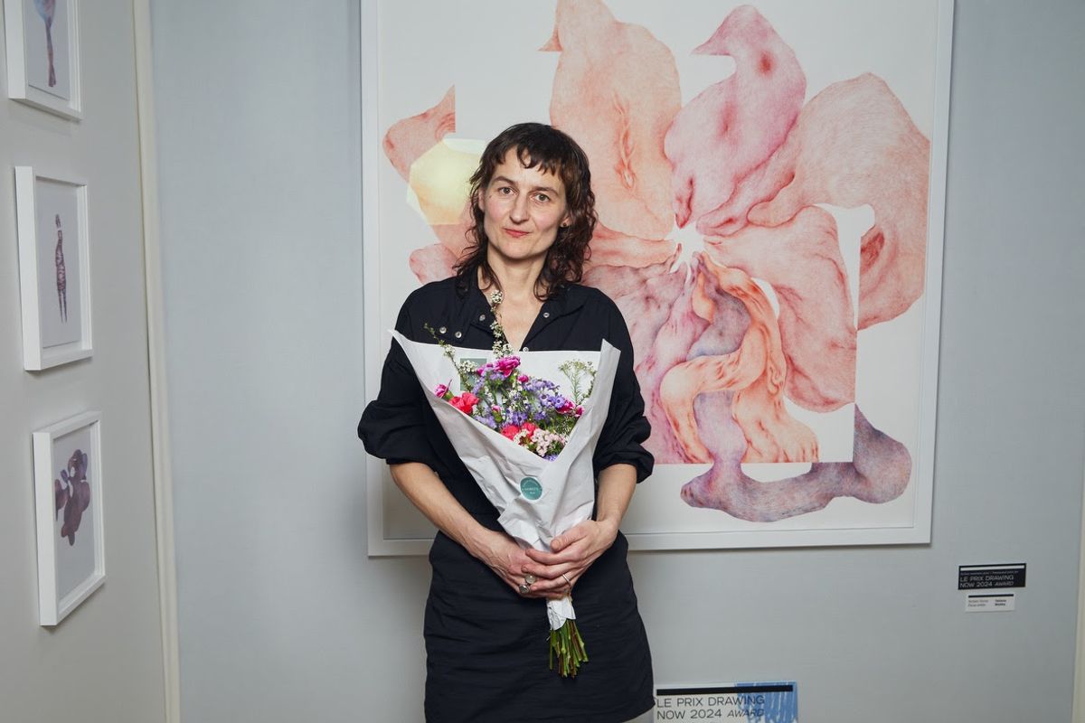 Tatiana Wolska, Remise du Prix Drawing Now 2024. © Credit photo Say Who / Ayka Lux