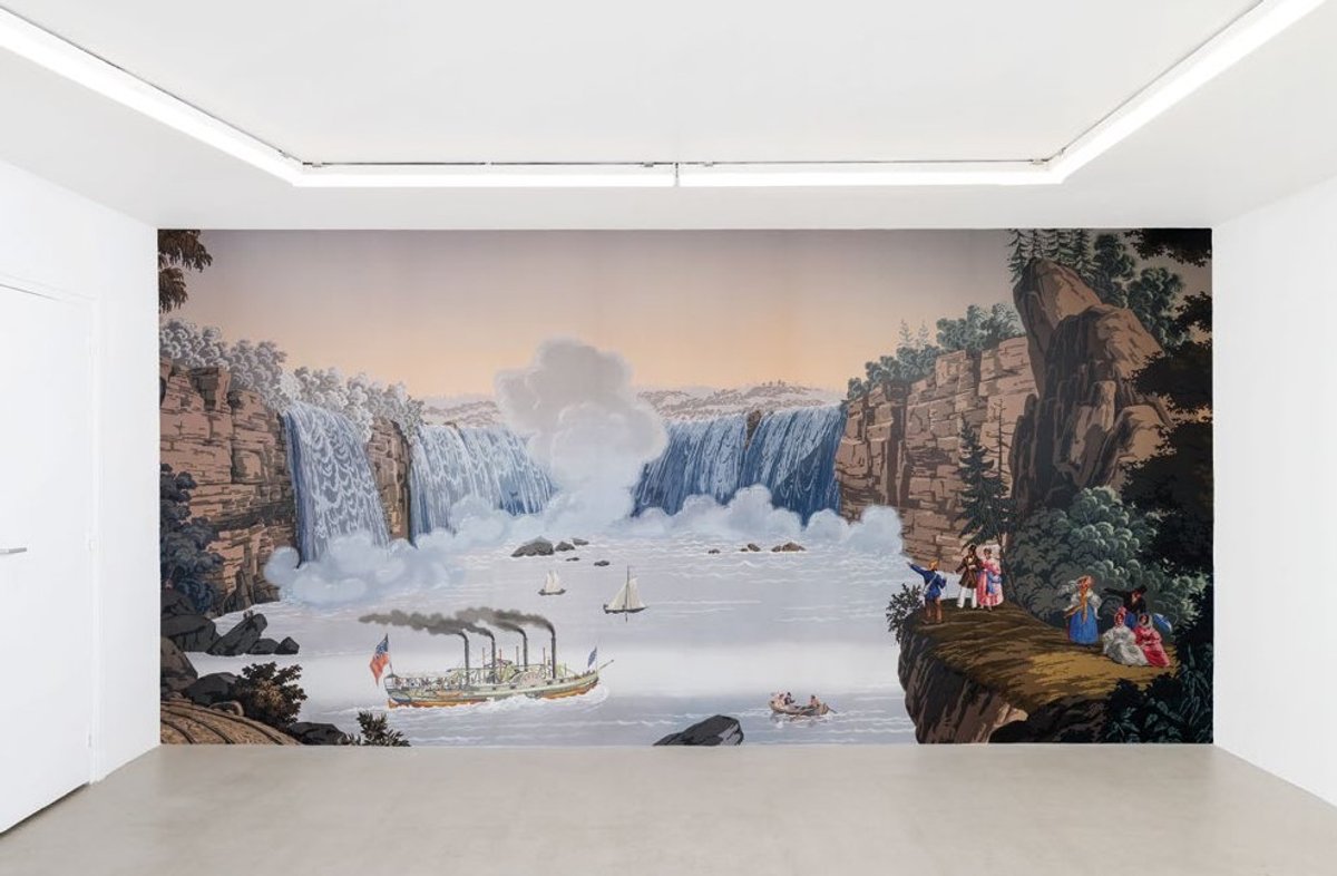 Vue de The Diplomatic Reception Room de Sophie Kovel, Cité internationale des arts, Paris, 2024.
Courtesy de Sophie Kovel et de Petrine, Paris, Düsseldorf. Photo Aurélien Mole