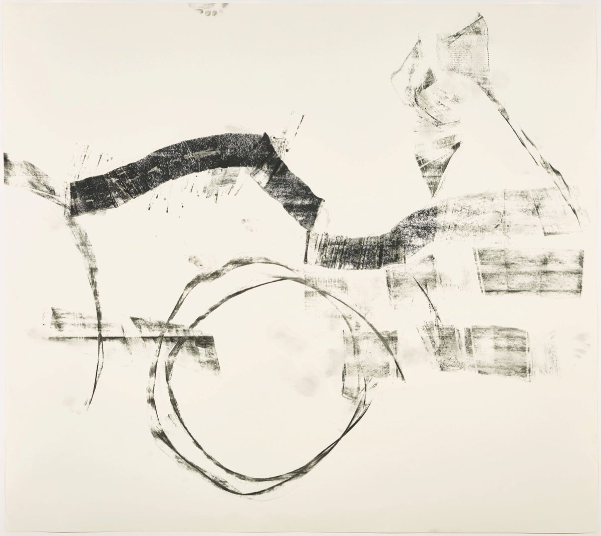 Trisha Brown, Sans titre, 2007, pastel et fusain sur papier, Centre Pompidou, Musée national d’art moderne, Paris, don de Sikkema Jenkins & Co. à la Centre Pompidou Foundation, 2013, dépôt au Musée national d’art moderne, 2014. © Trisha Brown, courtesy of Sikkema Jenkins & Co., New York.