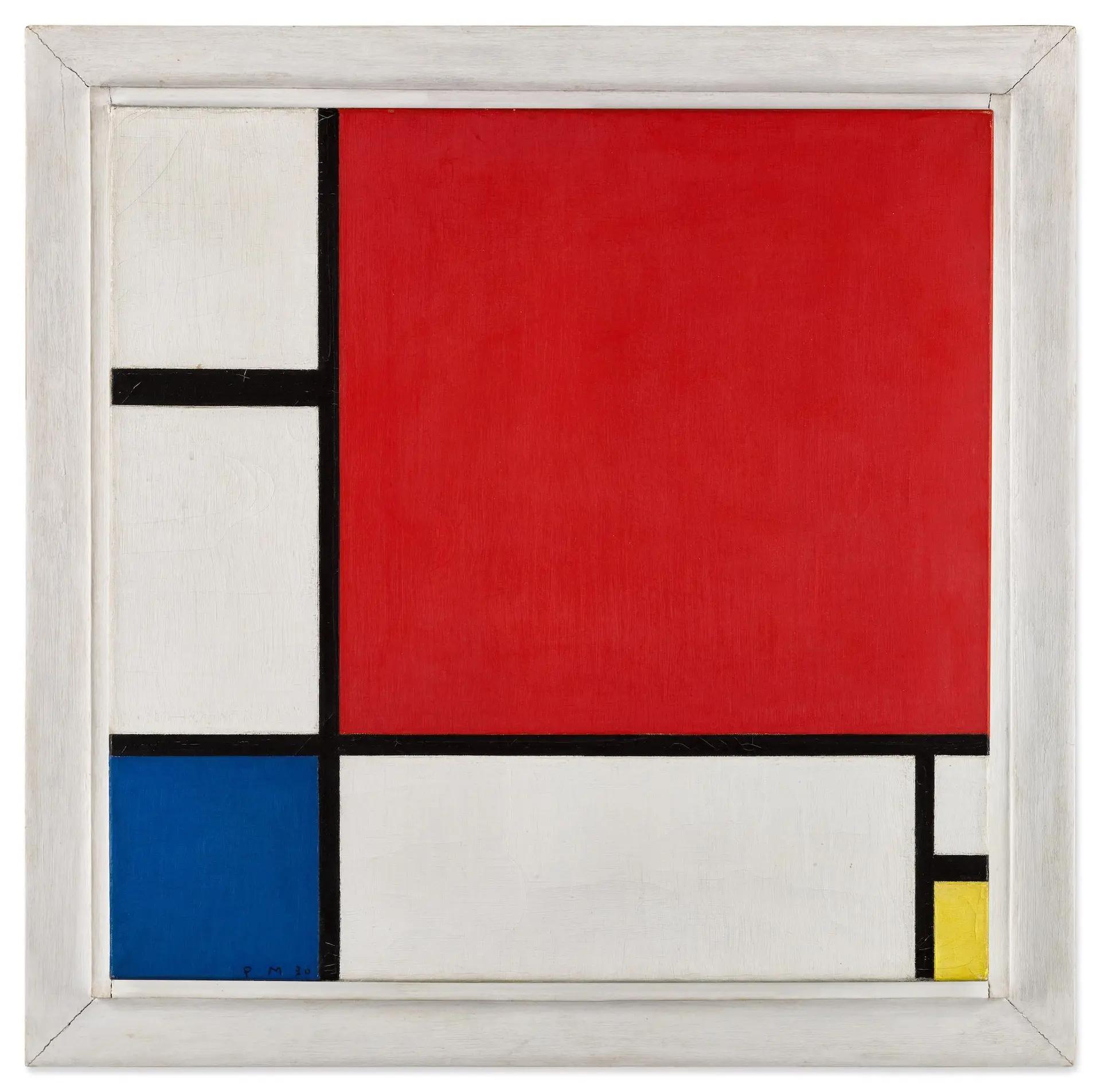 Piet Mondrian, Composition No. II, 1930. Courtesy Sotheby's