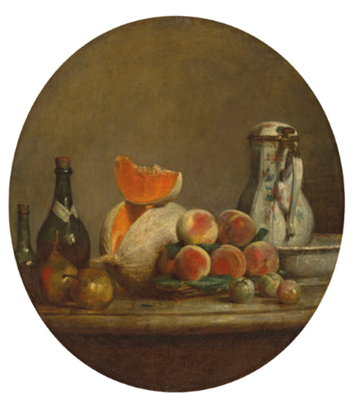 Jean Siméon Chardin, Le Melon entamé, 1760. Vendu 26,7 millions d’euros chez Christie’s le 12 juin 2024. © Christie’s