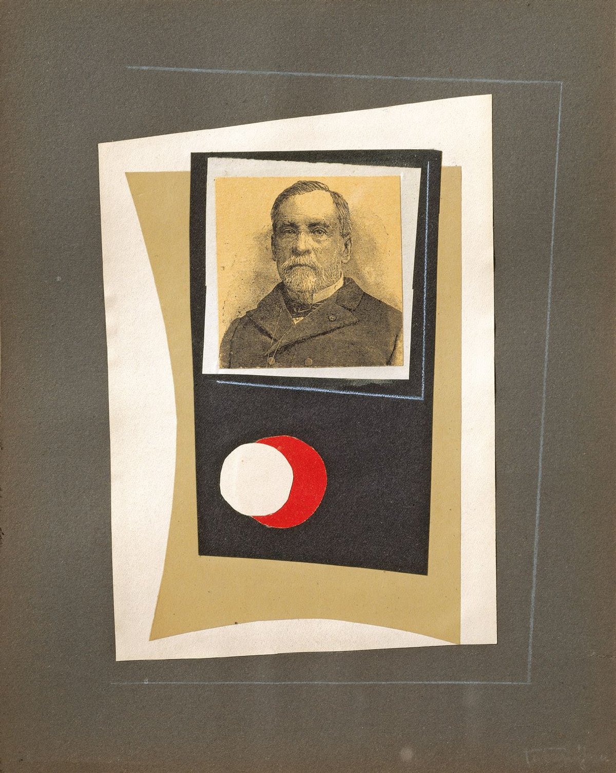 Léon Tutundjian, Sans titre (LTH6), vers 1925, collage et encre de Chine sur papier, collection particulière. © Archives Galerie Le Minotaure