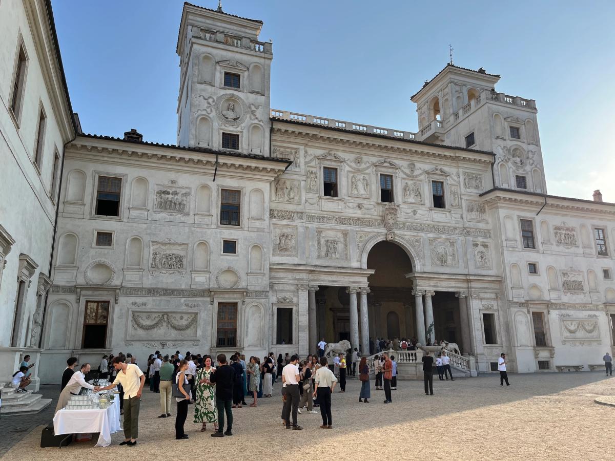 L’Académie de France à Rome – Villa Médicis, le 27 juin, lors de l'inauguration de l'exposition de fin d'année des pensionnaires de la promotion 2024-2025. Photo : Stéphane Renault