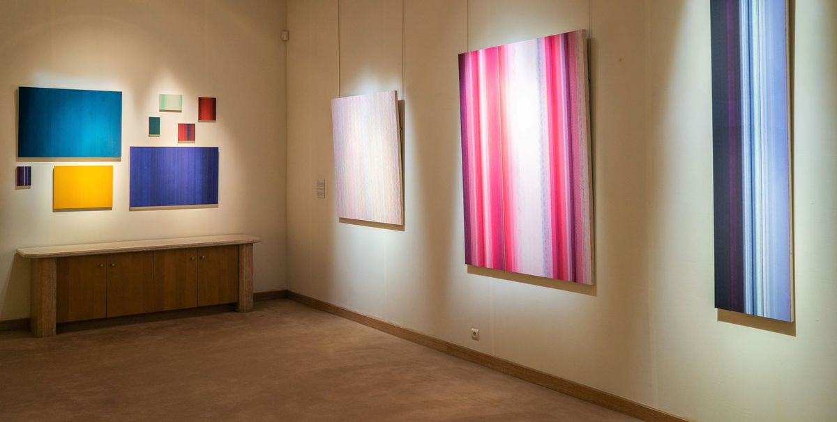 Vue de l’exposition « Abstraction japonaise », 2020. © Galerie Taménaga