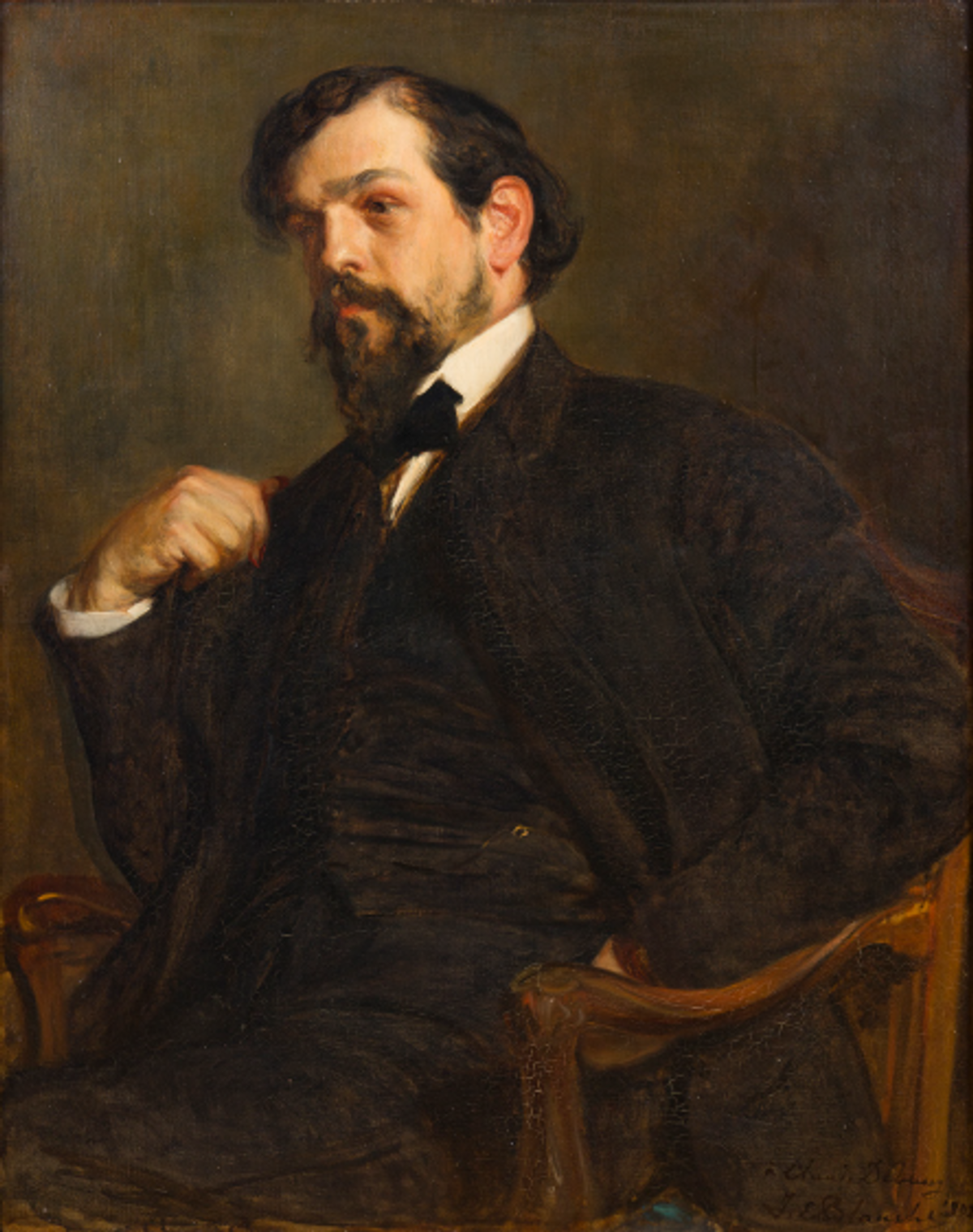Jacques-Émile Blanche, Claude Debussy, 1902, huile sur toile, 95 ×   74 cm. Courtesy Ader