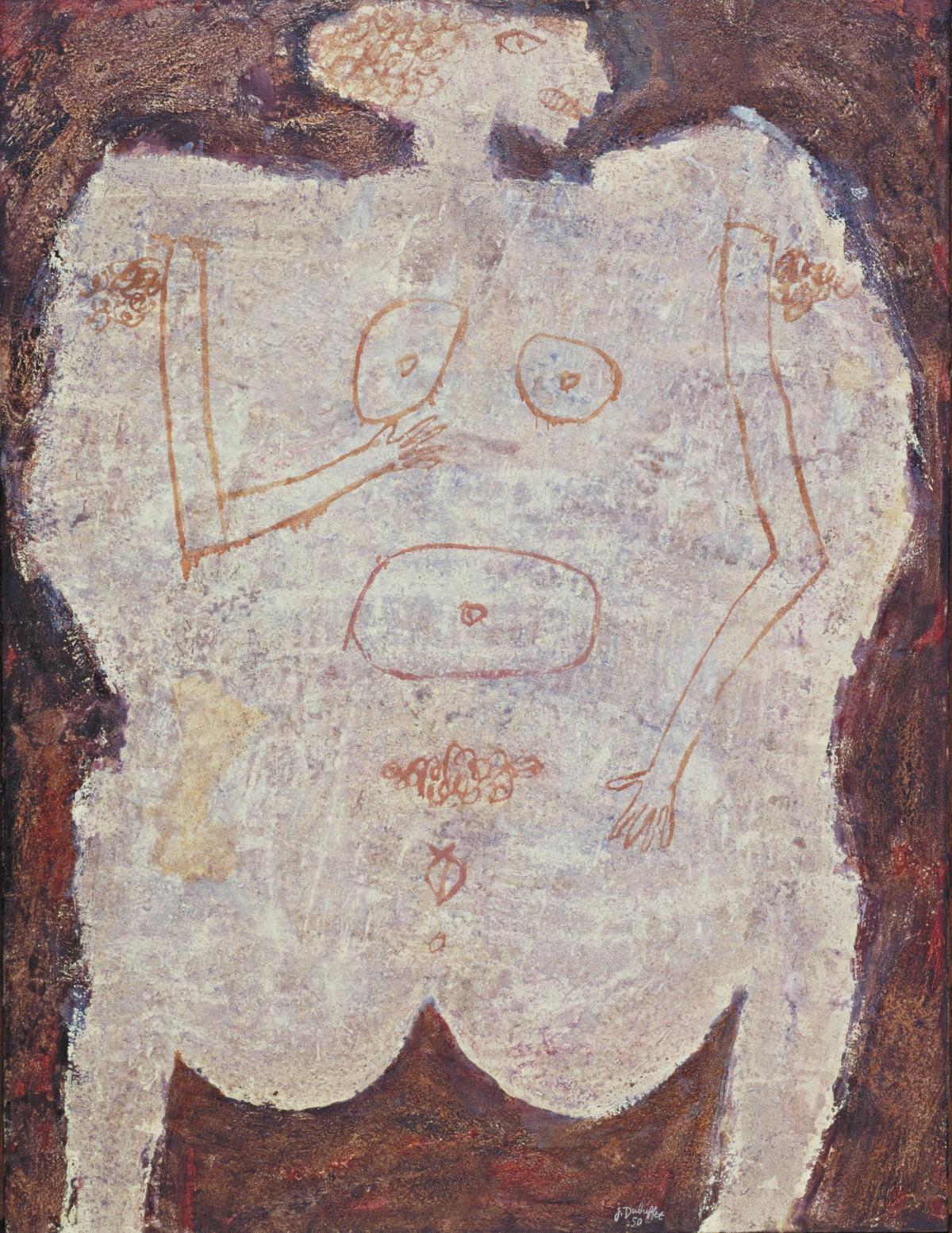 Jean Dubuffet, La Juive, 1950. Courtesy MoMA et galerie Applicat-Prazan