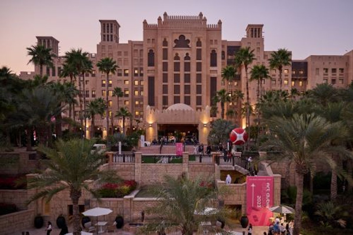 Vue de Madinat Jumeirah pendant Art Dubai, Émirats arabes unis,
mars 2023. © Spark Media for Art Dubai