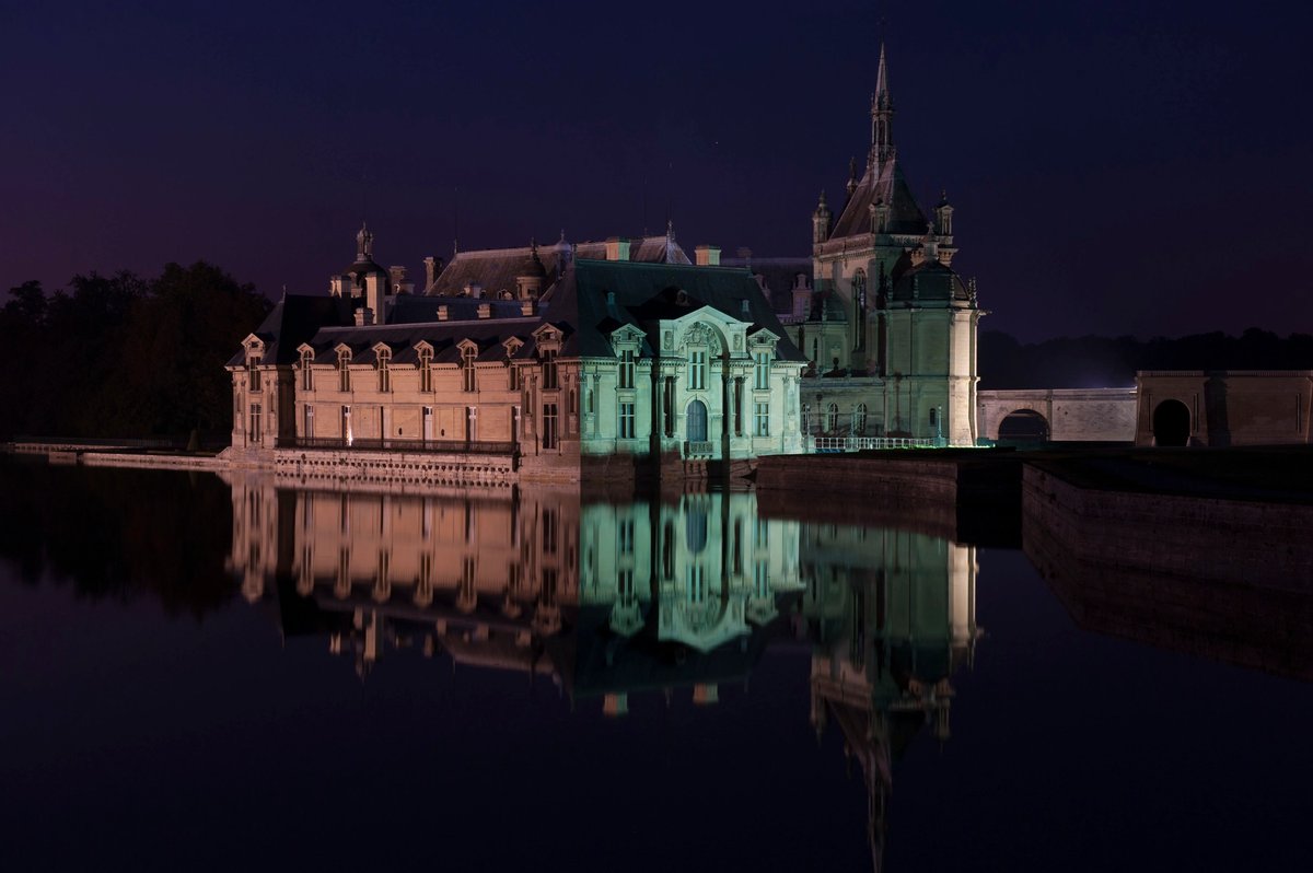 Château de Chantilly de nuit. © Béatrice Lecuyer Bibal