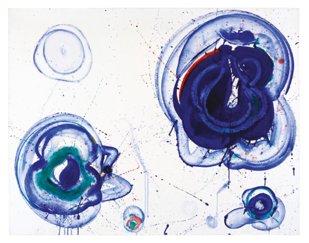 Sam Francis, Blue Balls, vers 1961-1962, huile sur toile, Moderna Museet, Stockholm. © 2020 Sam Francis Foundation, Californie