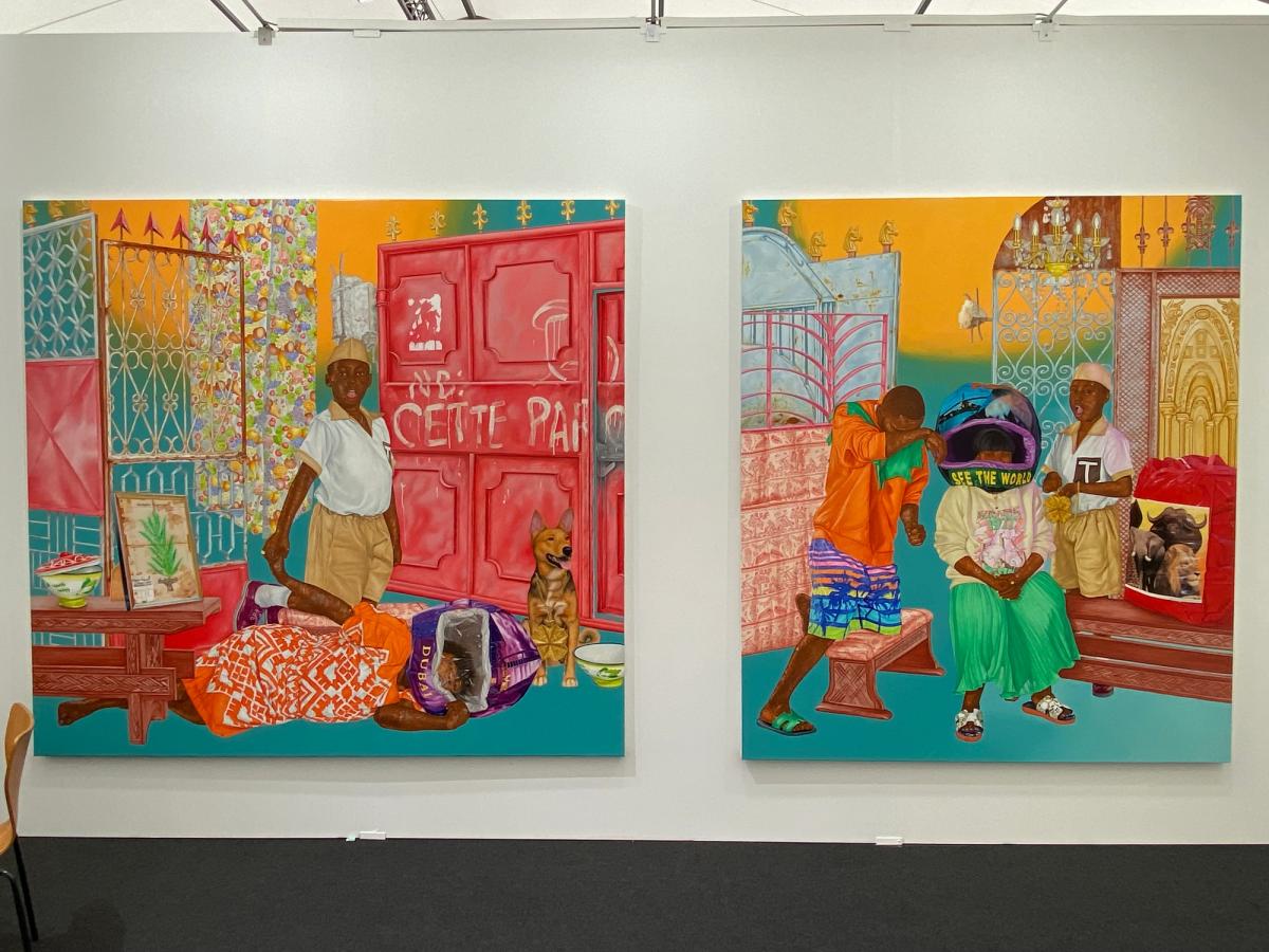 Hilary Balu, Astronaute de la Matrice Rouge, 2025, Galerie Stems (Bruxelles-Paris).

© Photo B.M.