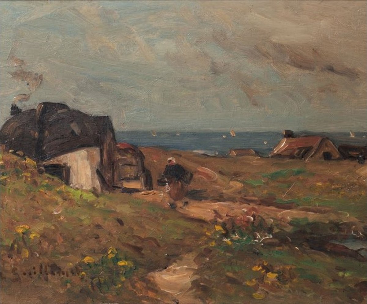 Jacques de Vilmarest, Quai à Boulogne, 1922, huile sur carton, musée de Boulogne-sur-Mer. Courtesy du musée de Boulogne-sur-Mer/ Xavier Nicostrate