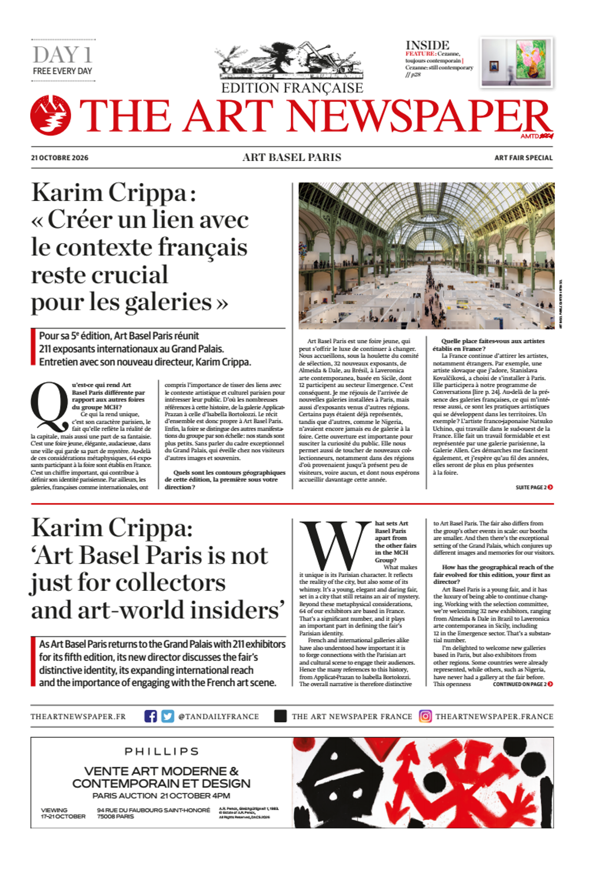Art Basel Paris 2026, Daily #1