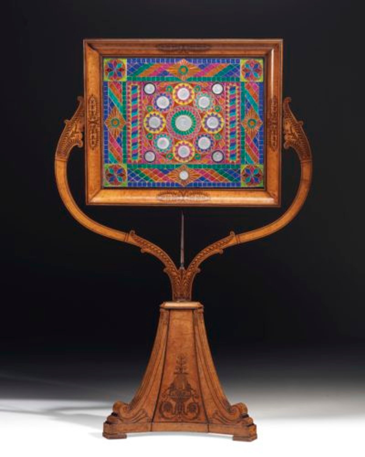 Jean-Baptiste-Pierre-Laurent Douault-Wieland, Tableau, Paris, 1825-1827, strass, argent, argent doré, érable et amarante, 208,5×134,5 cm, Musée du Louvre. © Christie’s Images / Bridgeman Images