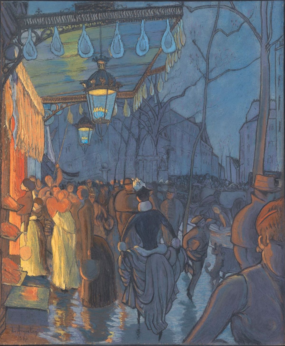 Louis Anquetin, Avenue de Clichy,   1887. Courtesy Christie’s