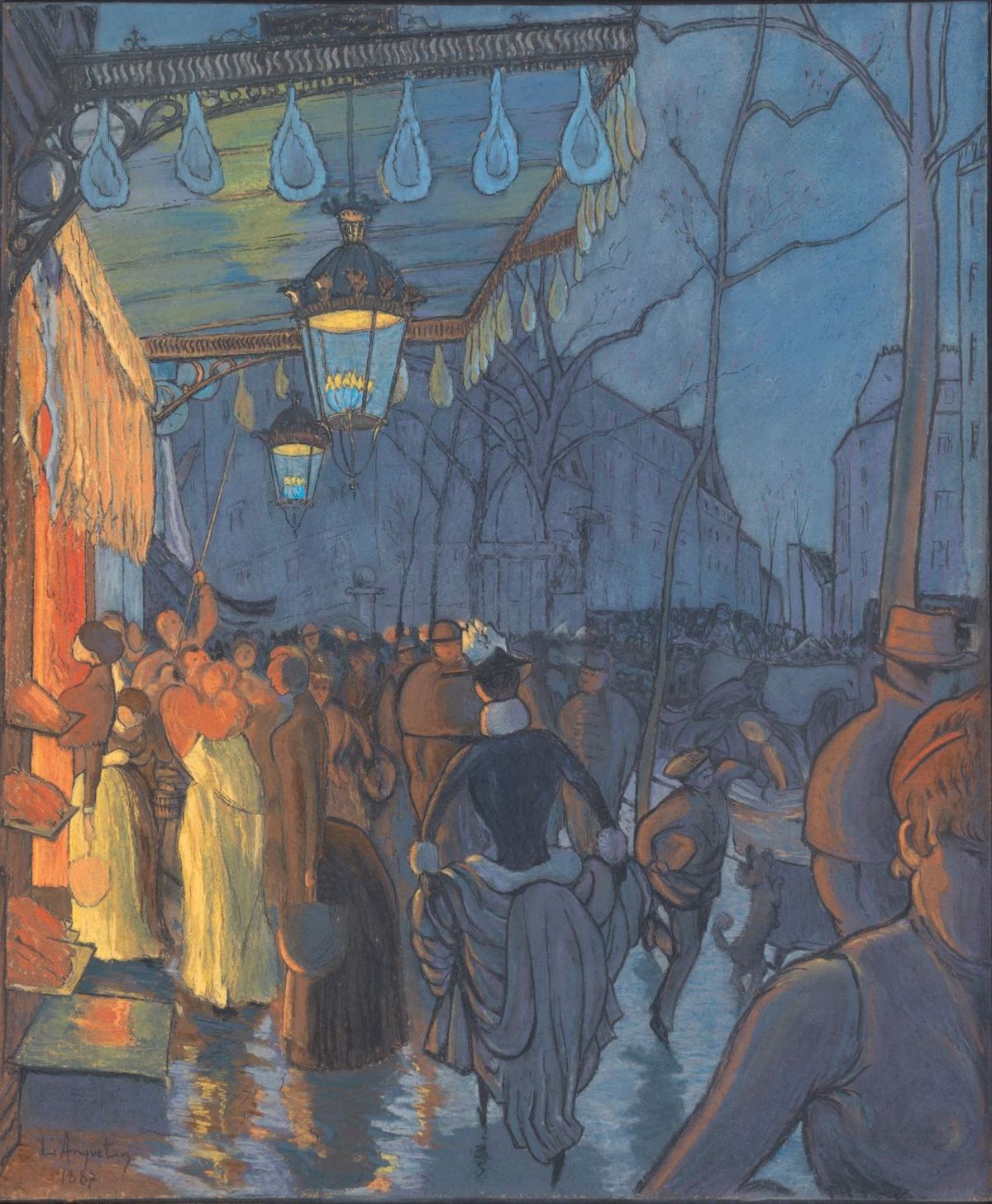 Louis Anquetin, Avenue de Clichy, 1887. Courtesy Christie’s