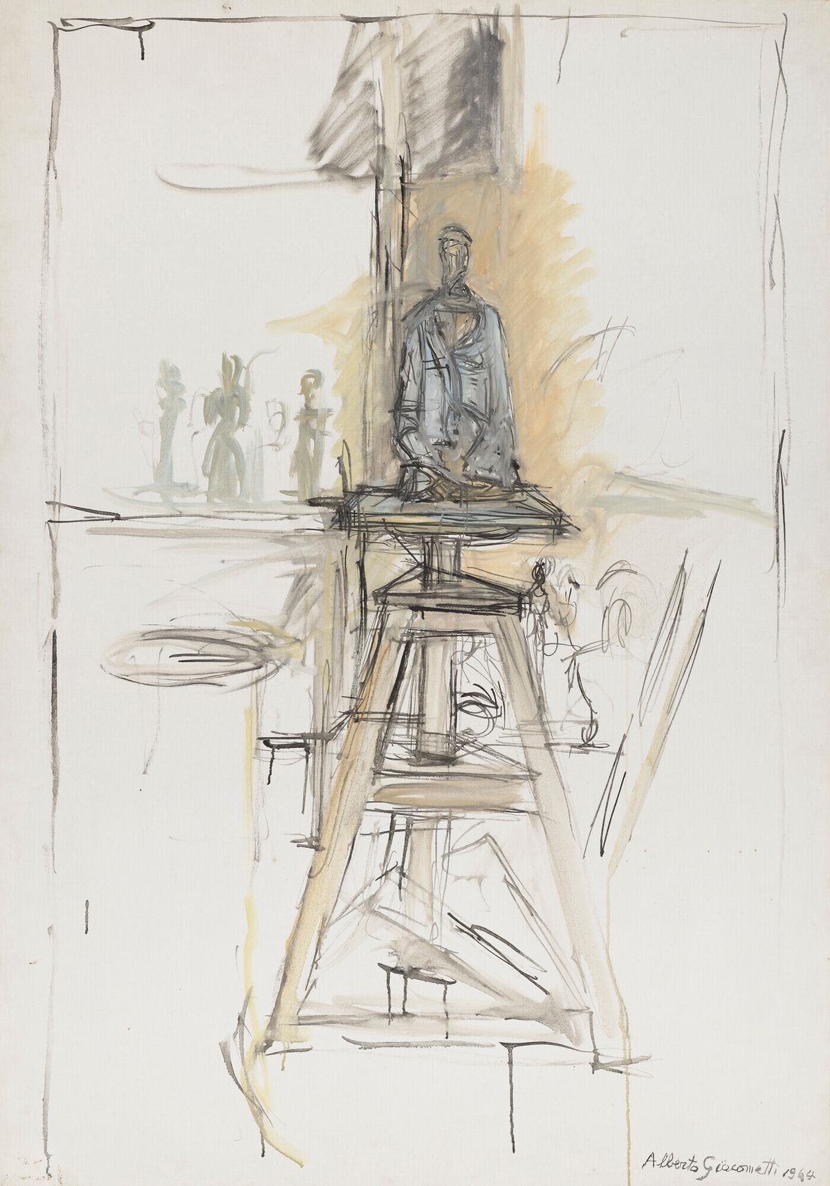 Alberto Giacometti, Buste sur la selle de l’atelier, 1964. Courtesy Christie's