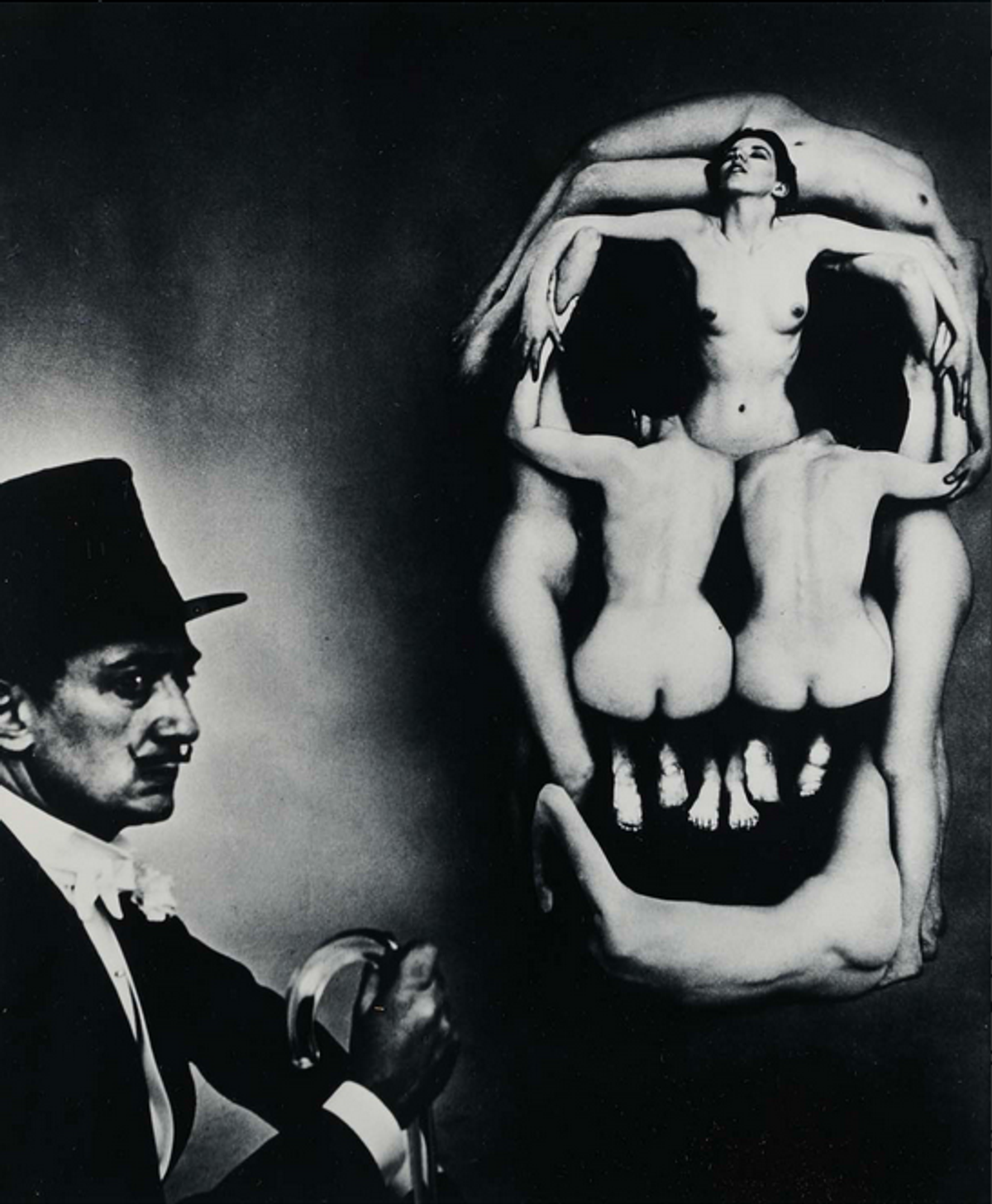 Philippe Halsman, Dalí Skull, 1951, épreuve argentique, numérotée à 250 exemplaires. © Xavier Défaix. Courtesy Piasa