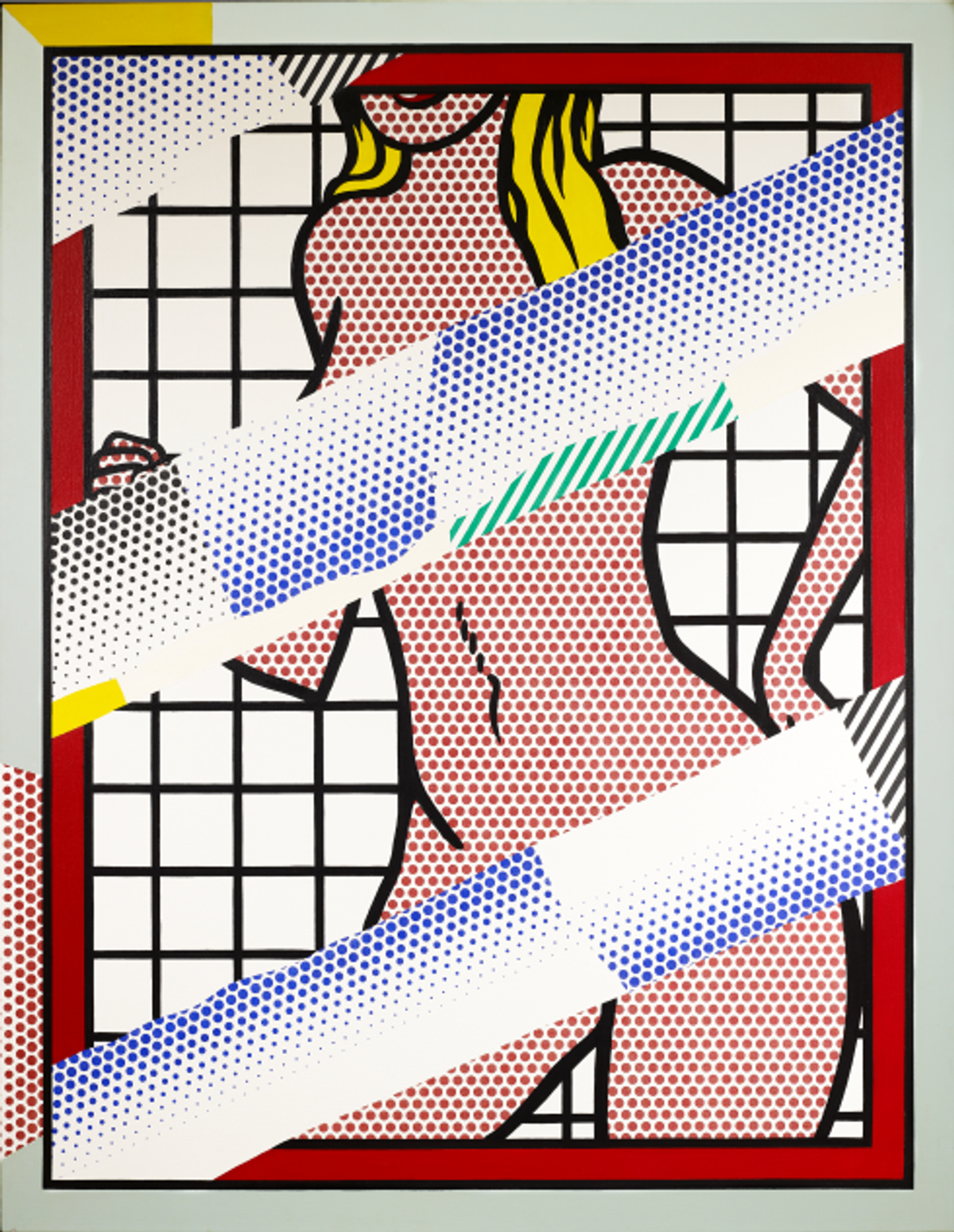 Roy Lichtenstein, Reflections on Jessica Helms, 1990, huile et Magna sur toile, collection Carmignac. © The Estate of Roy Lichtenstein, New York