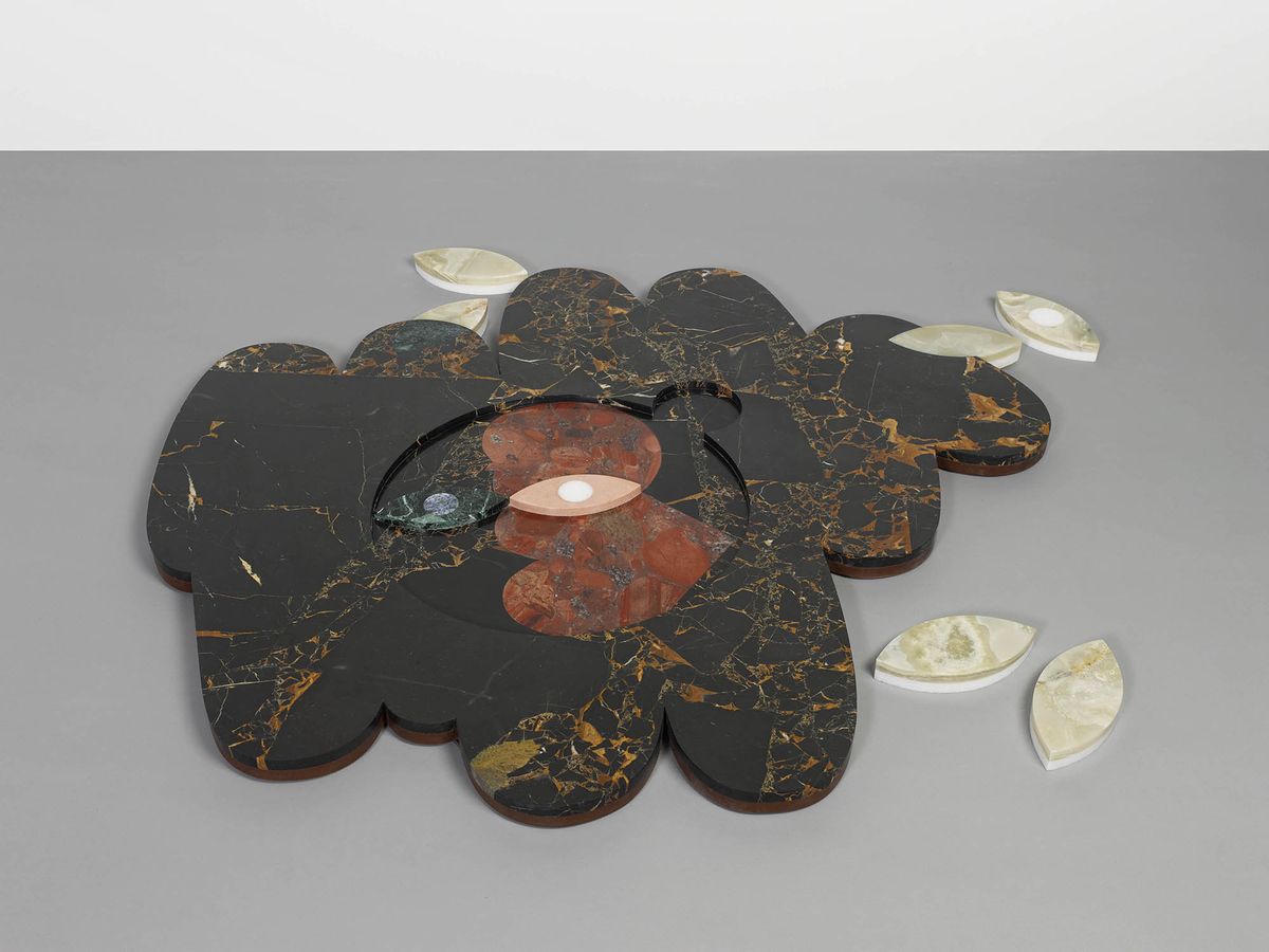 Kasper Bosmans, Moon Garden, 2024, 148 x 162 x 3 cm. Courtesy de l’artiste et Mendes Wood DM, São Paulo, Bruxelles, Paris, New York. Photo : Kristien Daem