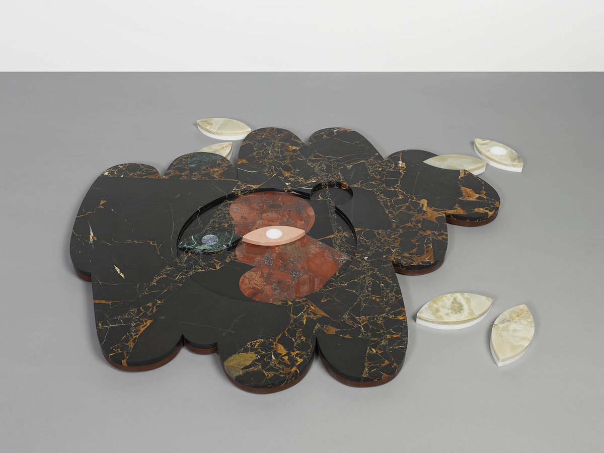 Kasper Bosmans, Moon Garden, 2024, 148 x 162 x 3 cm. Courtesy de l’artiste et Mendes Wood DM, São Paulo, Bruxelles, Paris, New York. Photo : Kristien Daem